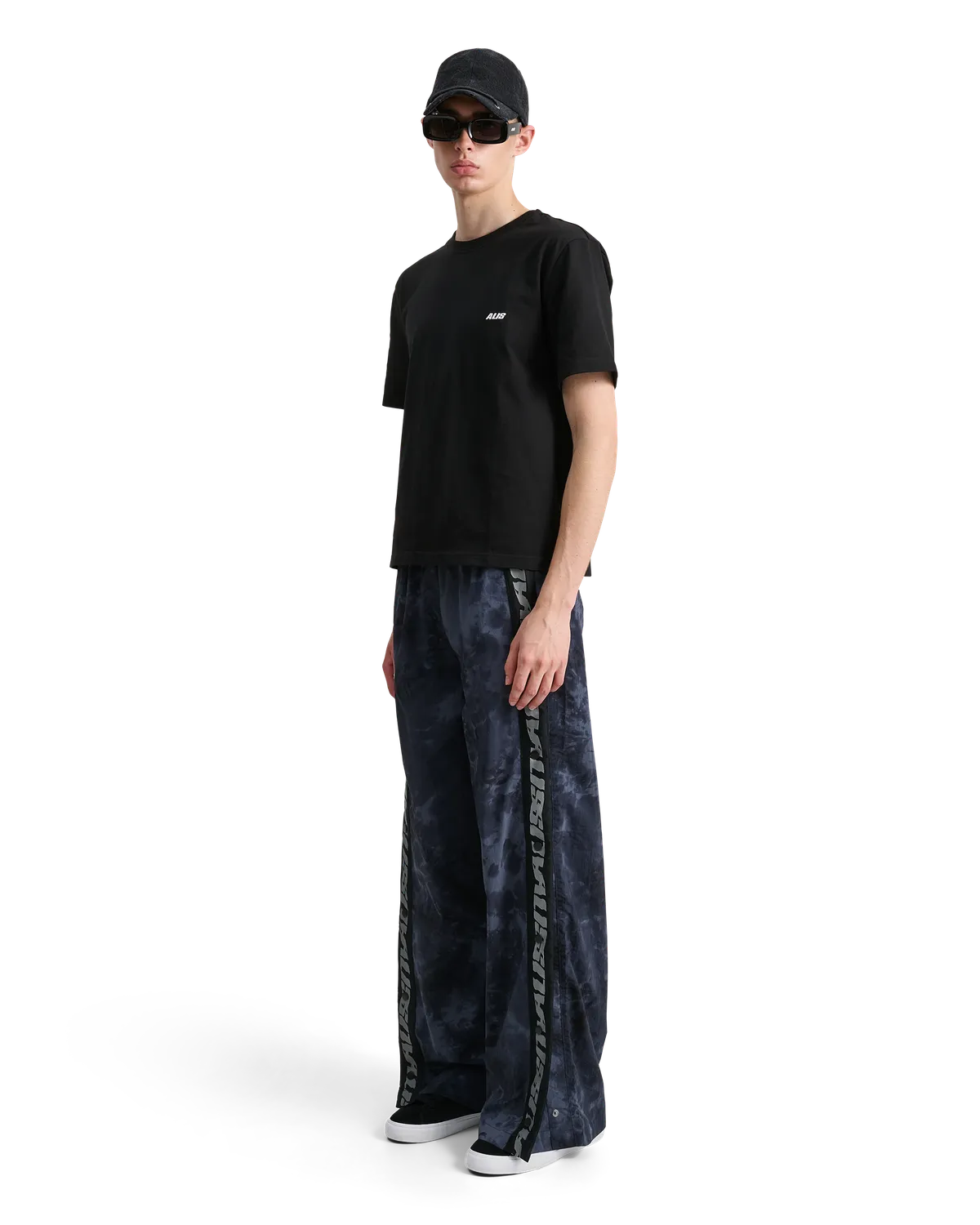 Alis Teefey Logo Tape joggingbukser blå nylon