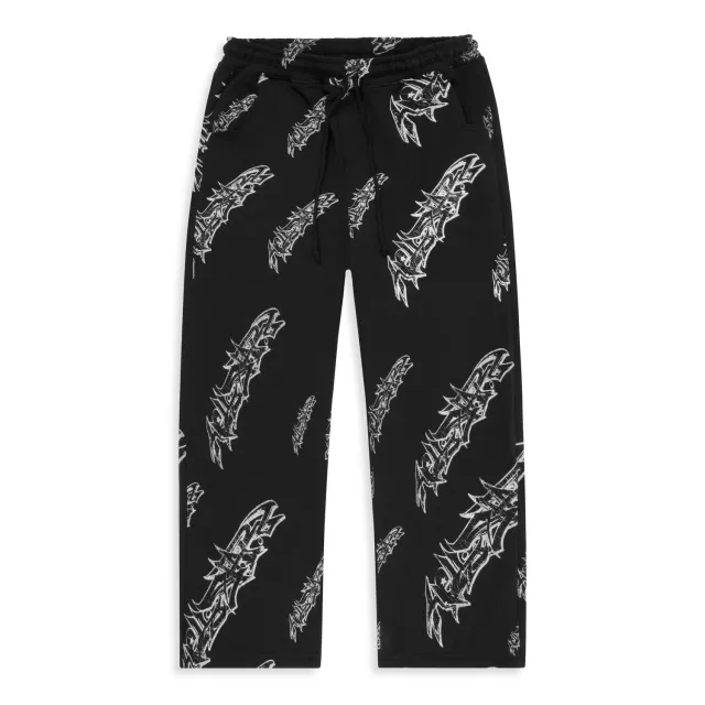Hellstar Graffiti Sweats sweatpants sort baggy