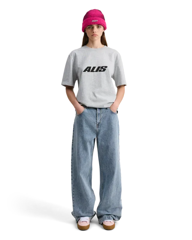 Alis Bam jeans washed light blue wide fit