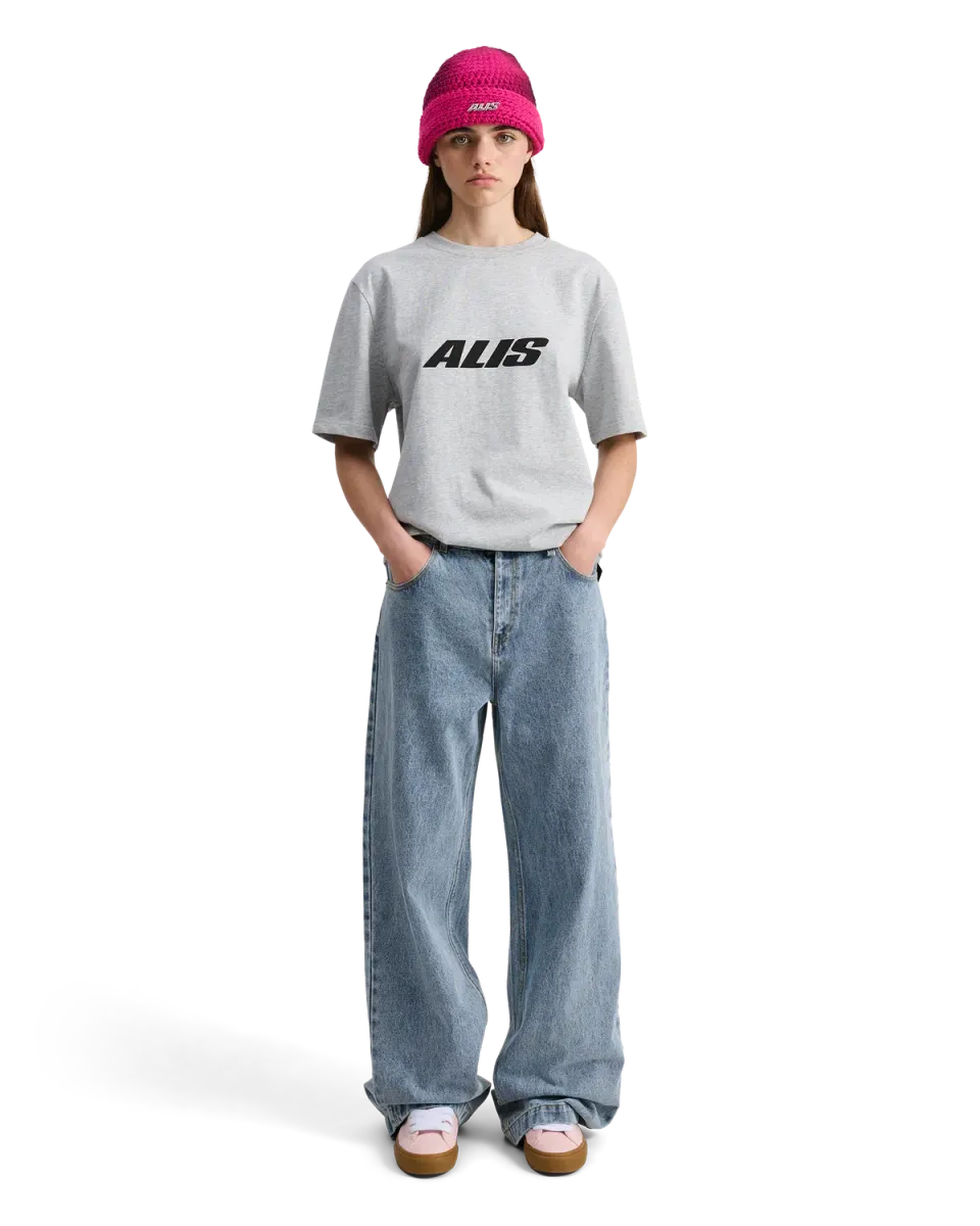 Alis Bam jeans washed light blue wide fit