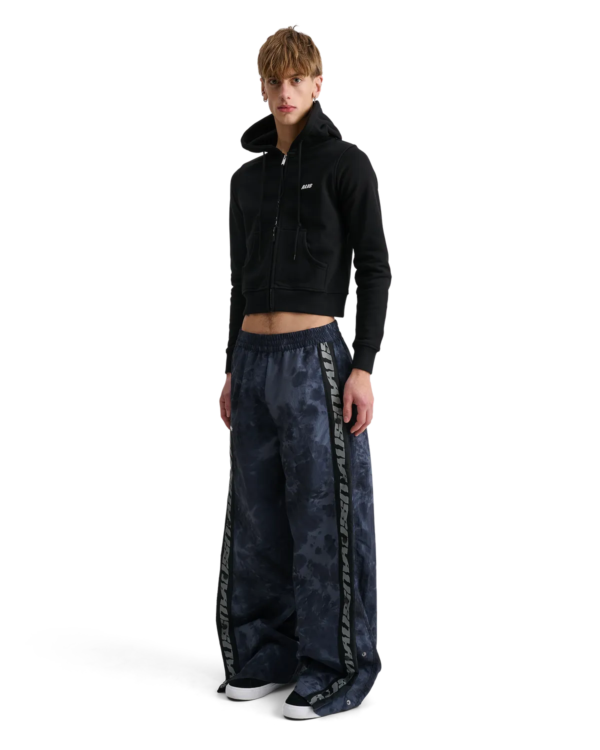 Alis Lauren hættetrøje Solid Black bomuld
