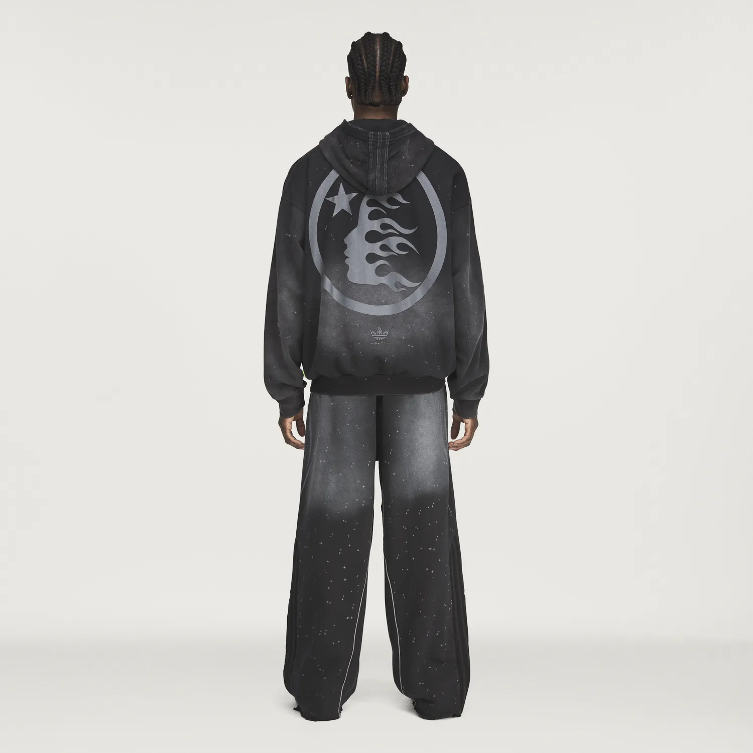 Hellstar x Adidas HSADSW1 joggingbukser sorte oversized
