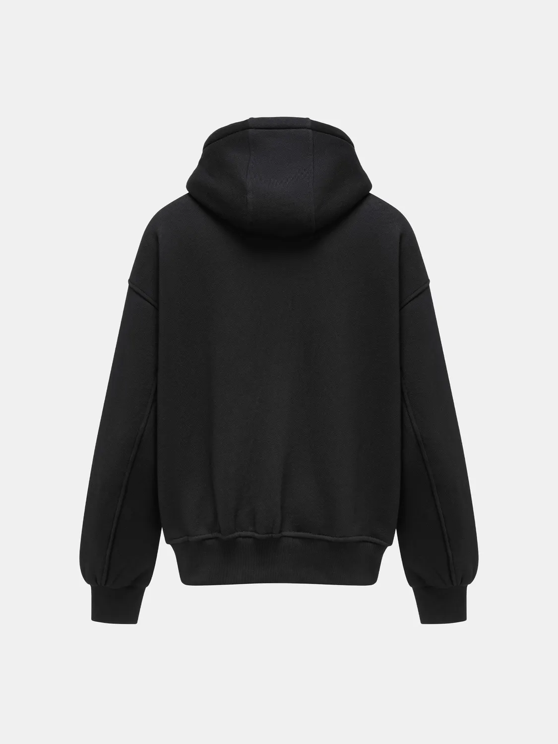 Feng Chen Wang Pleated Hoodie afslappet med logo