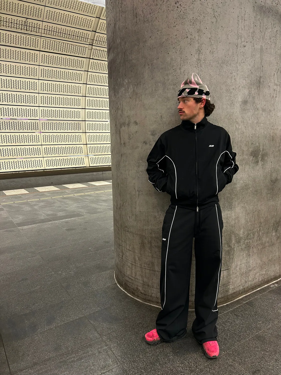 Alis Hristo Tony Fit tracktop sort bomuld