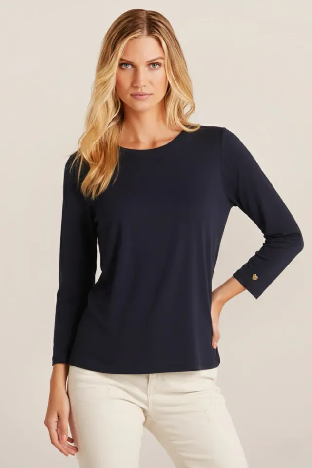 IN FRONT Nina t-shirt 3/4 ærmer modal