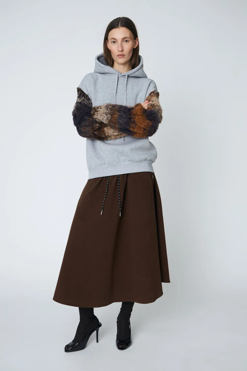 DAWNXDARE Jade 855 Soil hoodie strikærmer
