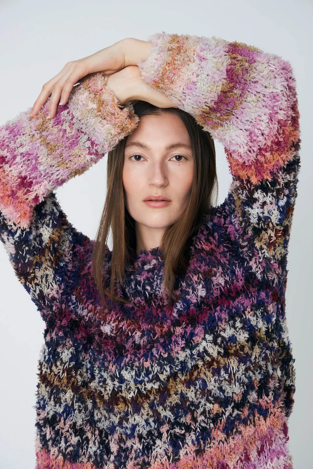 DAWN x DARE Savannah pullover 900 multi pelsstrik uld