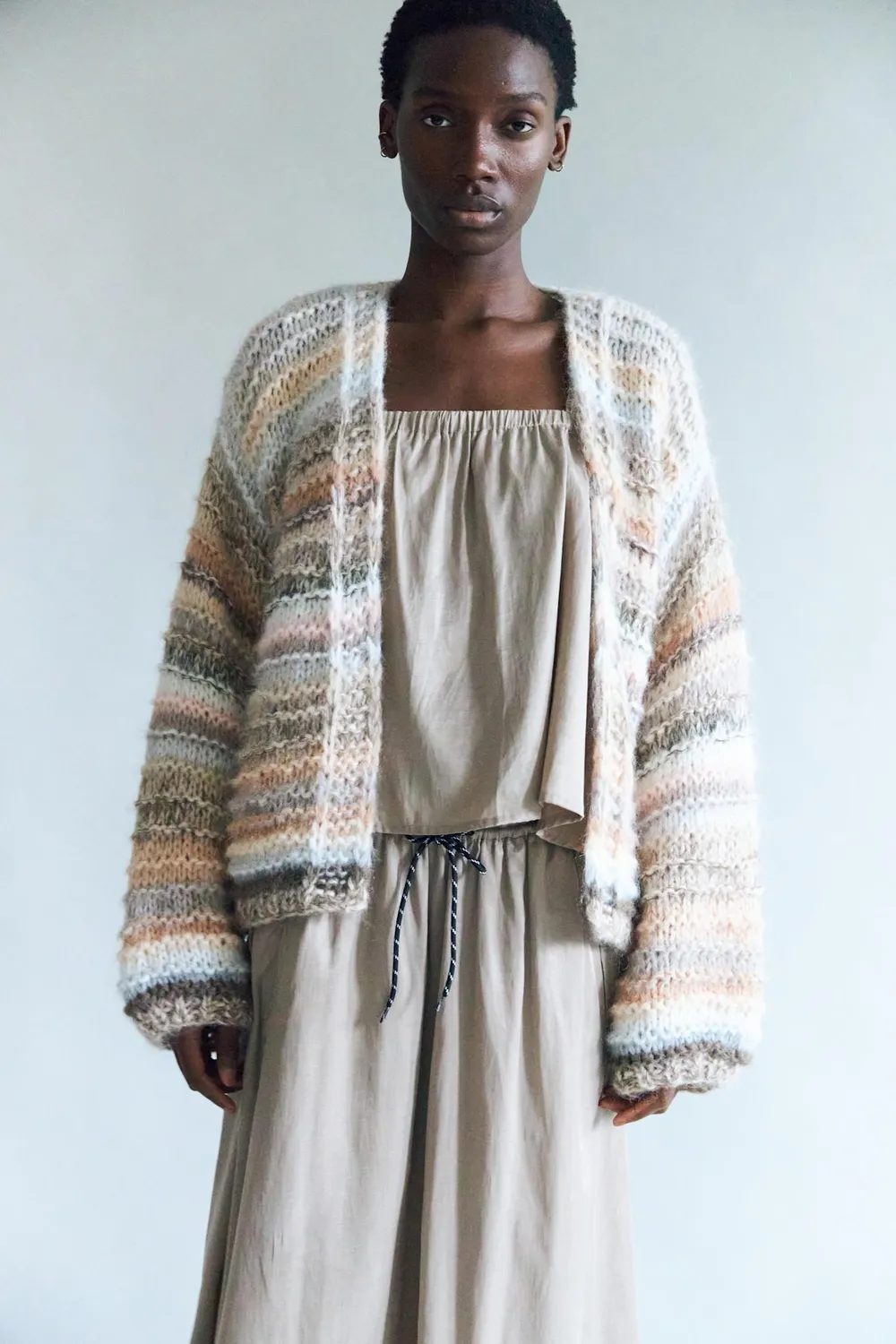 DAWNXDARE GINA 121-262 cardigan peat mohair