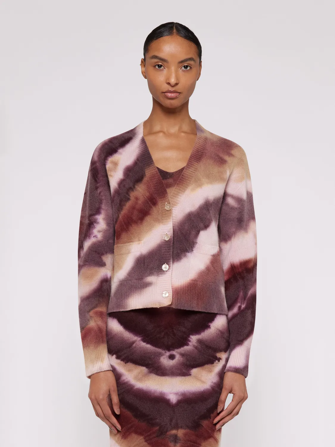 Laneus Slim Fit cardigan multicolor uld cashmere