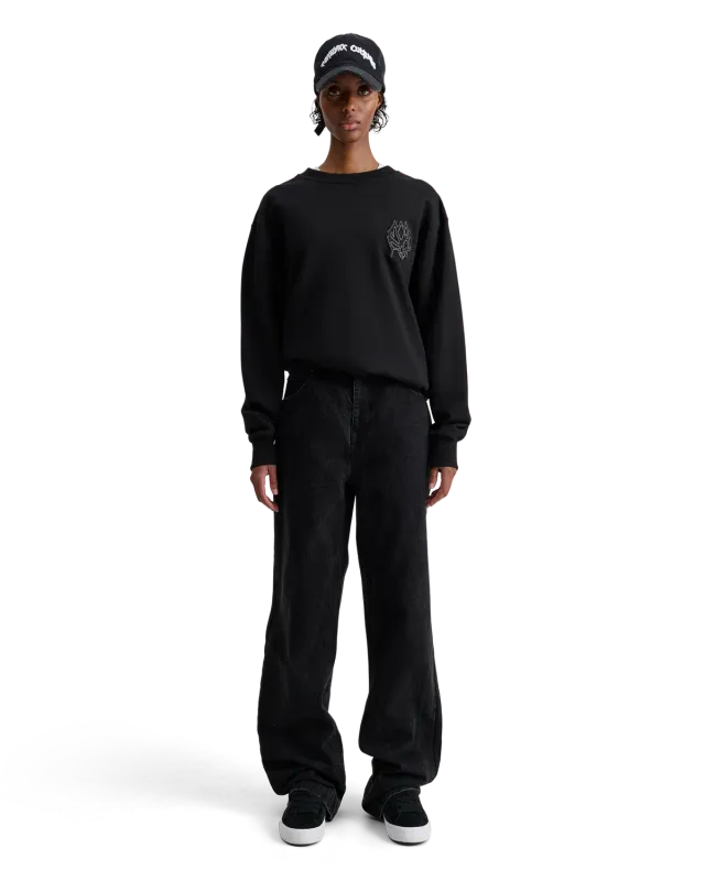 Alis Greco sweatshirt sort lotus bomuld