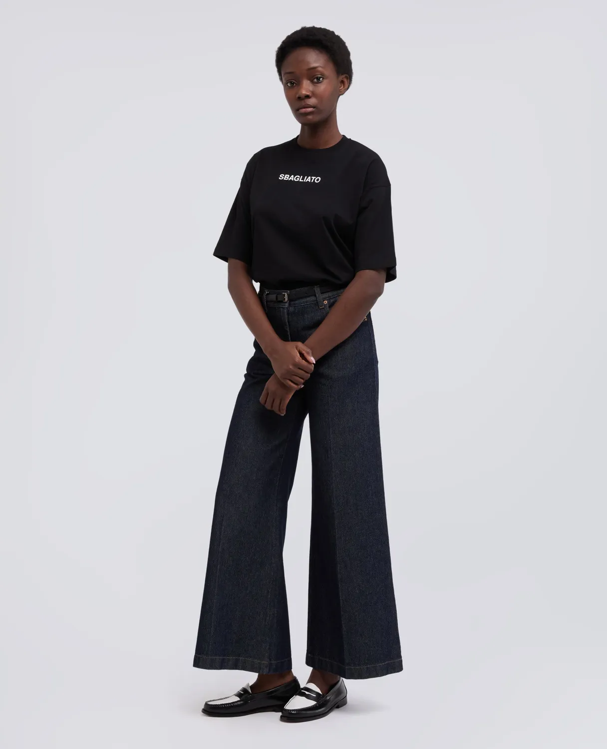 Aspesi Sbagliato T-shirt sort bomuld jersey