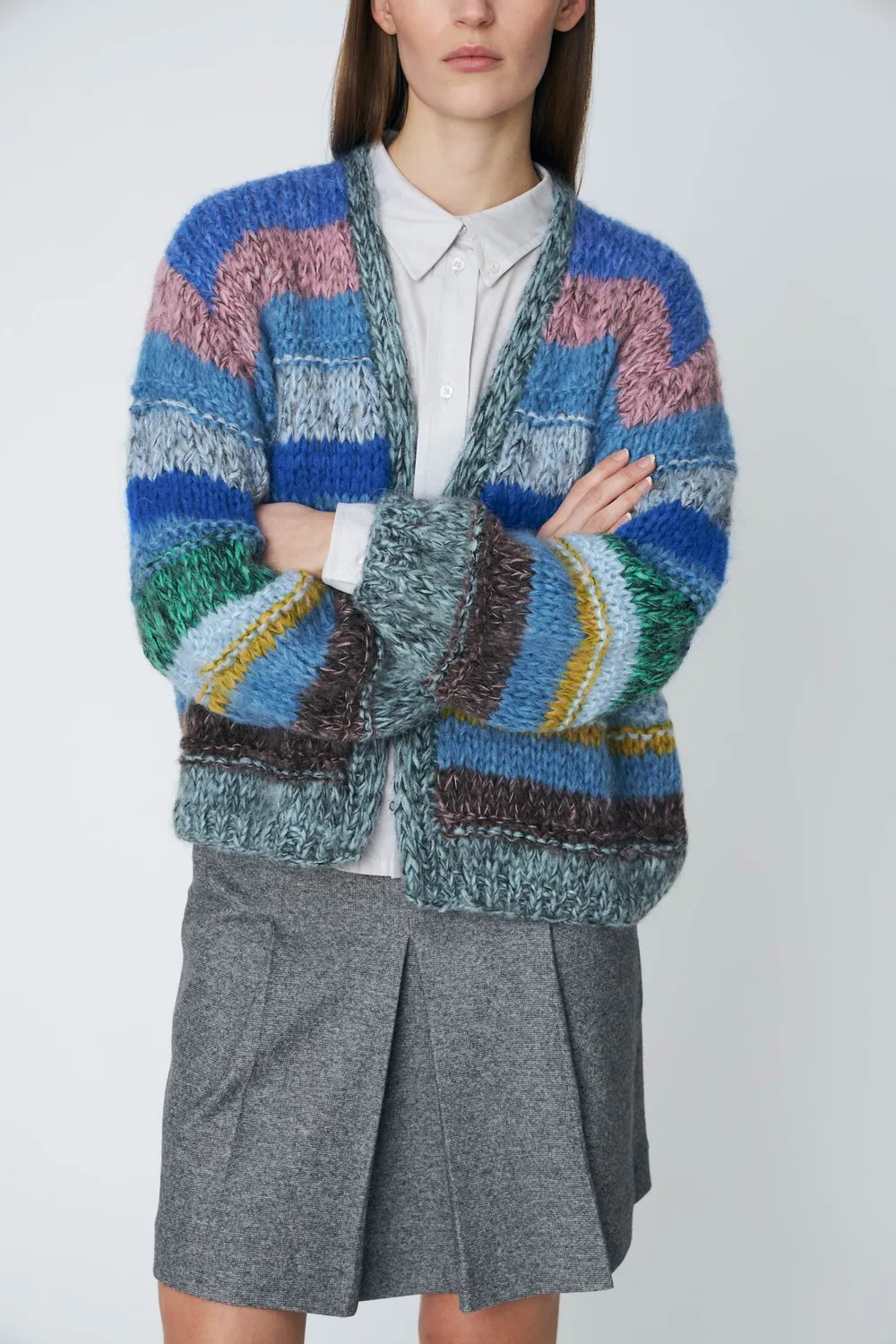 DAWNXDARE Edda 630 Blue Sky cardigan mohair