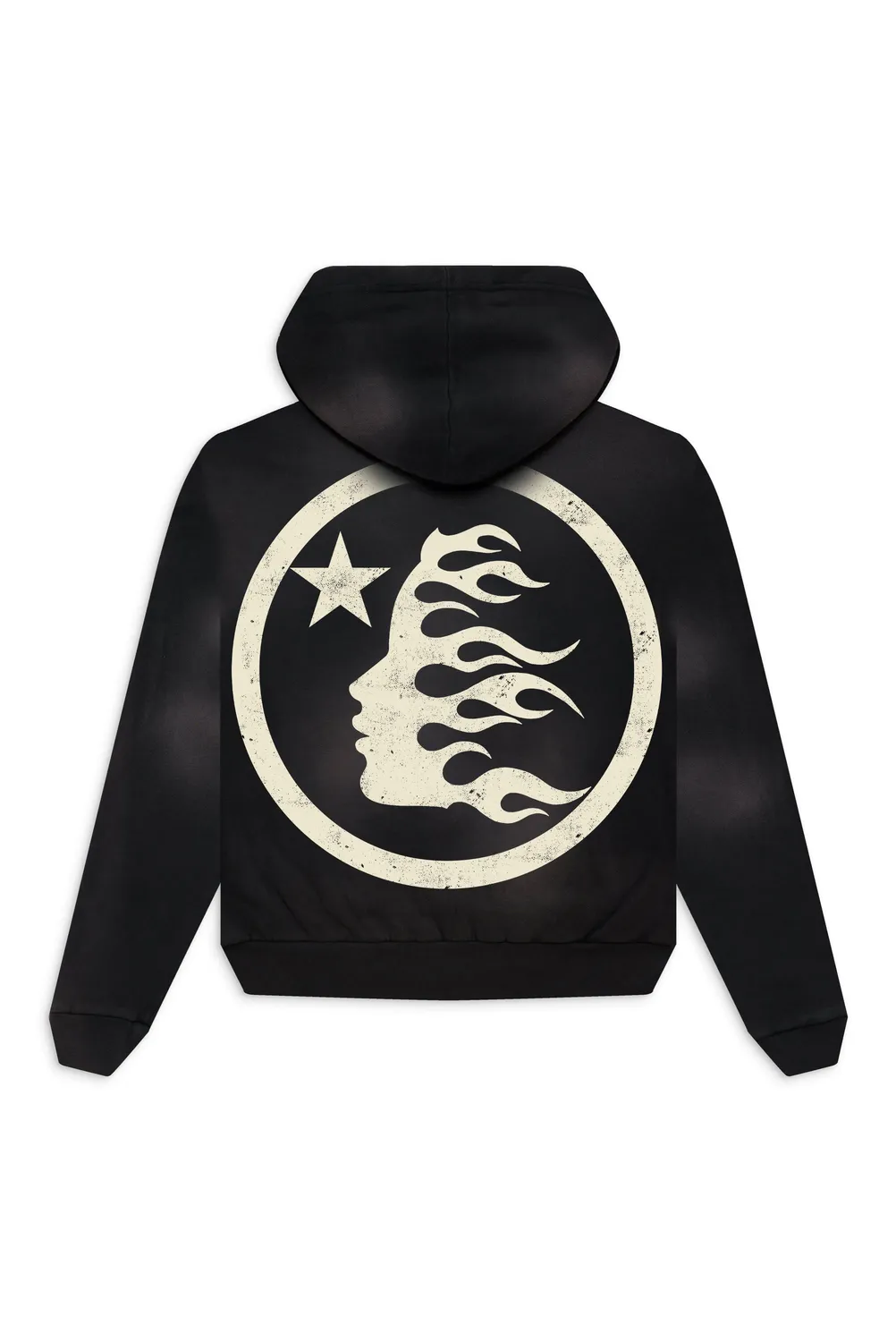 Hellstar Classic Hoodie sort oversized hættetrøje