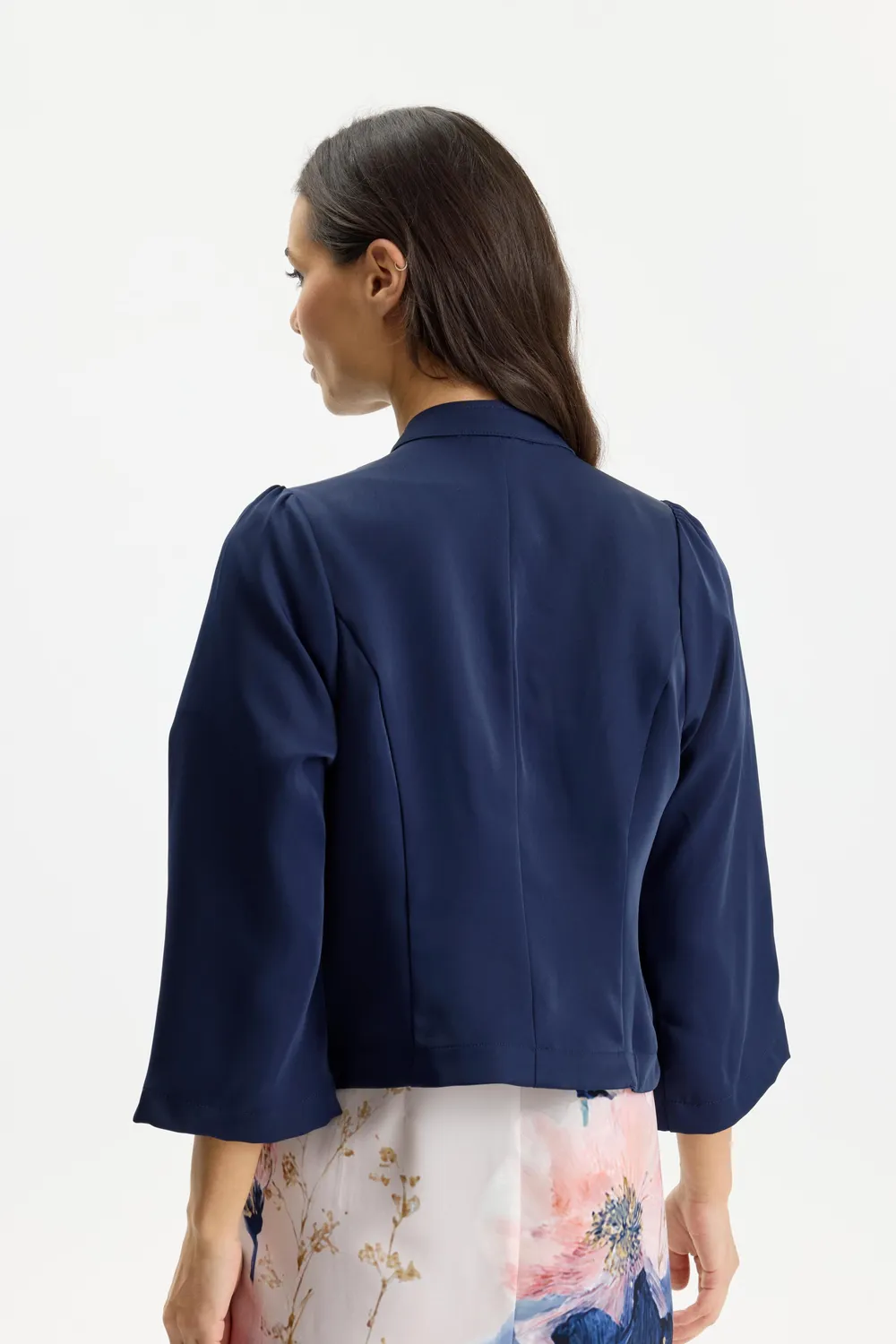 IN FRONT Lisa jakke med kinakrave – let polyester