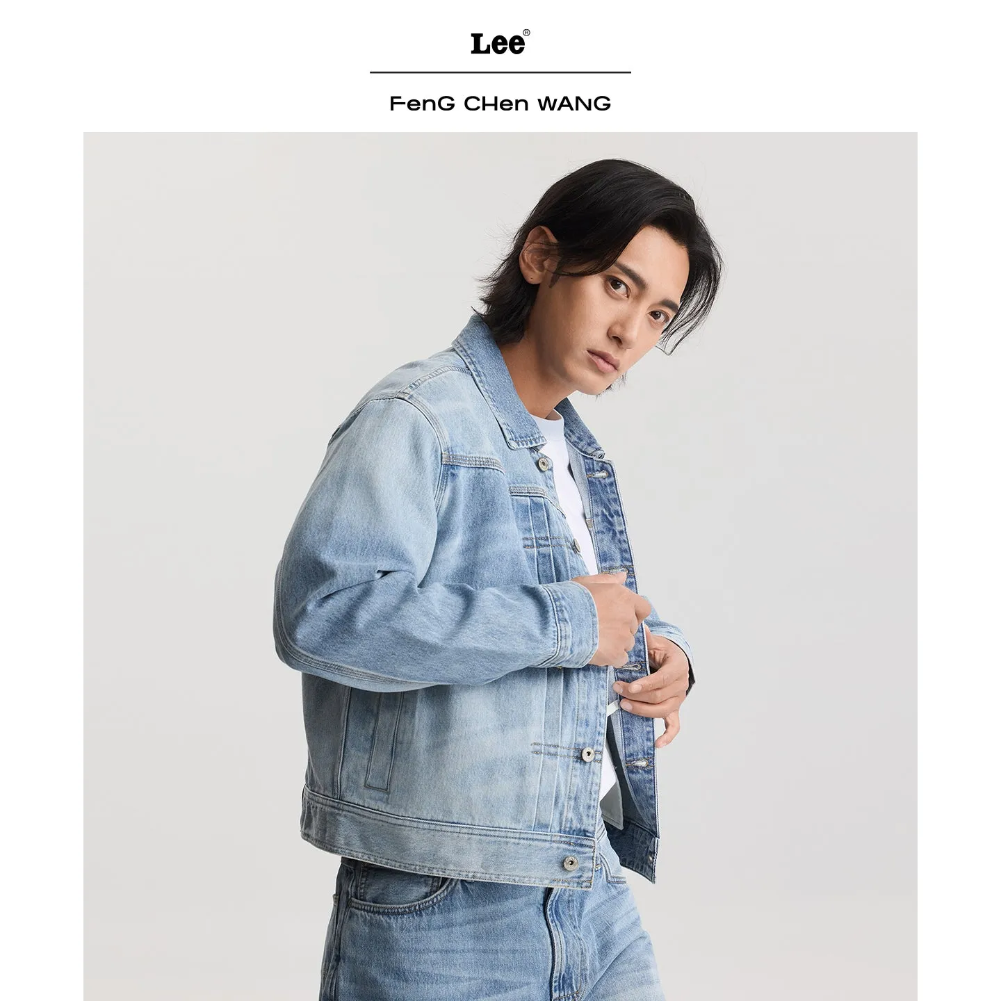 Lee x Feng Chen Wang L/S Denim Jacket denimjakke bambus