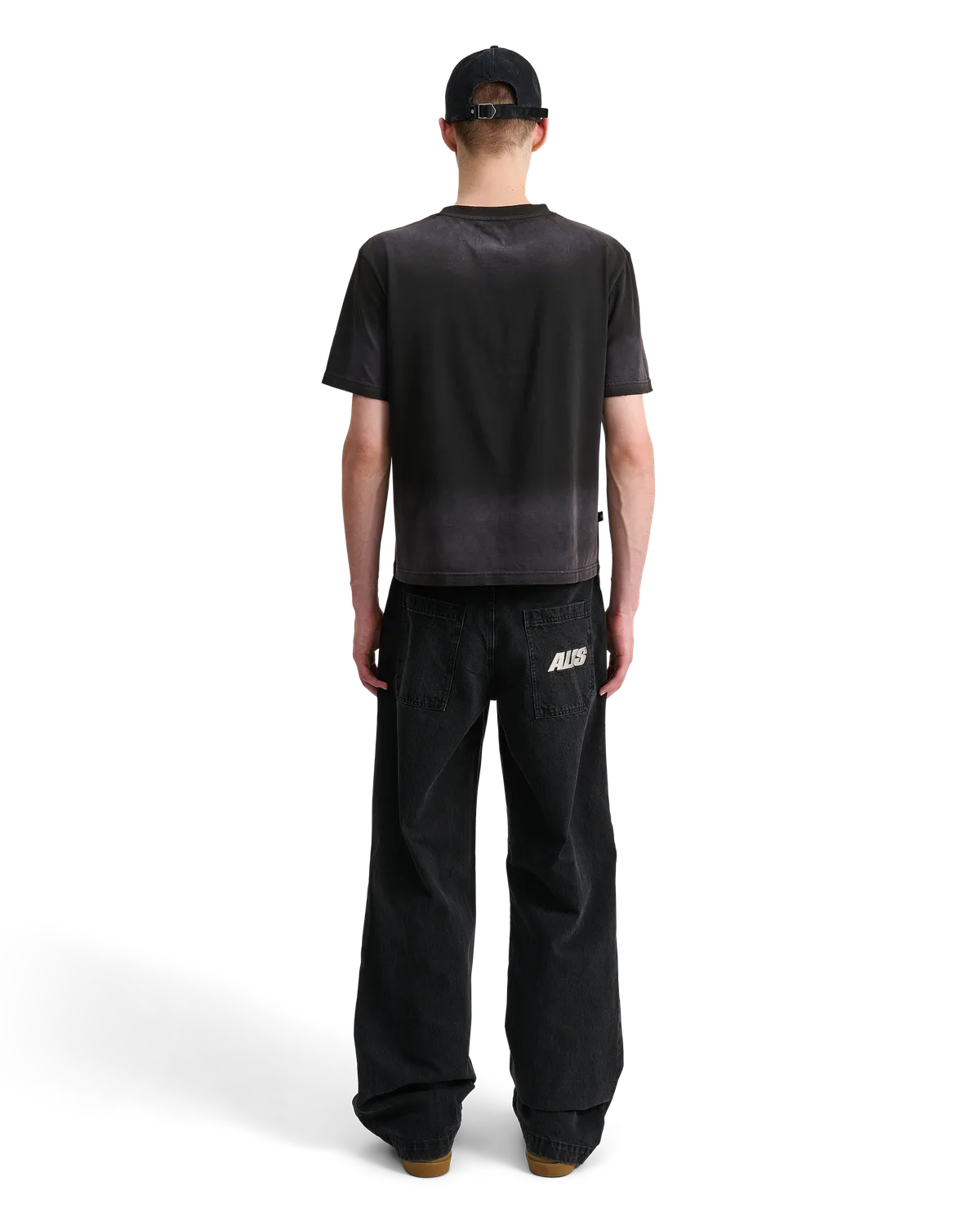 Alis Torey t-shirt Faded Black cropped bomuld