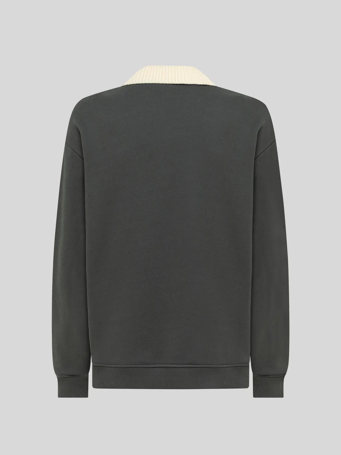 Laneus Boxy Fit polo sweatshirt grå bomuld