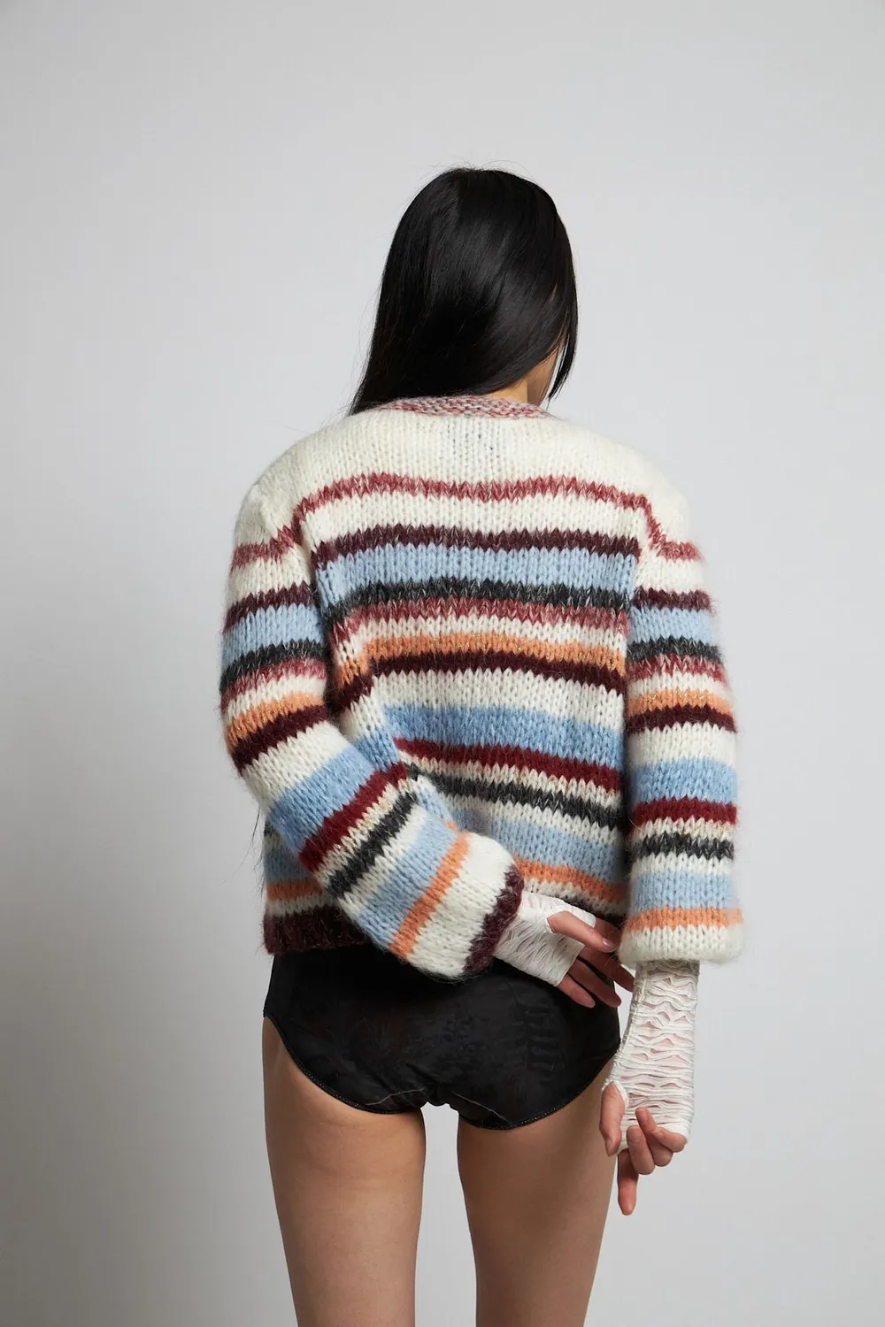 DAWN x DARE Gabi Multi 902 Chalk Multi cardigan stribet