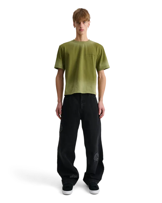 Alis Torey Cropped T-shirt Print t-shirt oliven bomuld