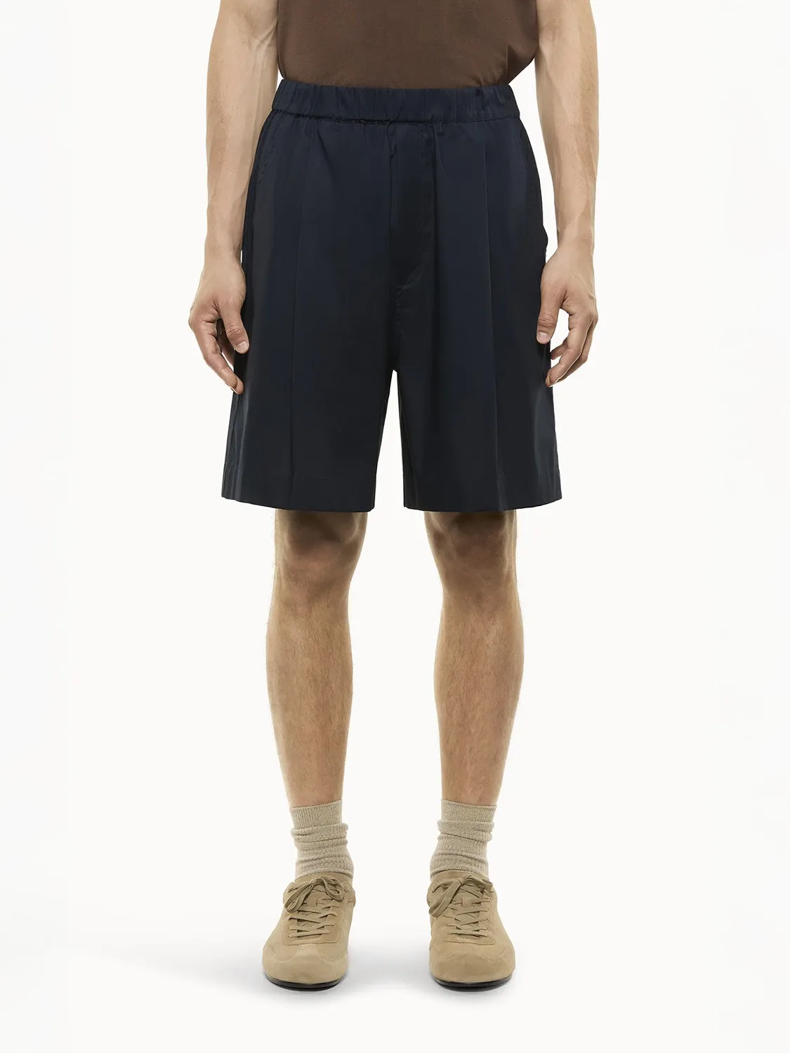 Laneus Melrose bermuda navy elastik bomuld