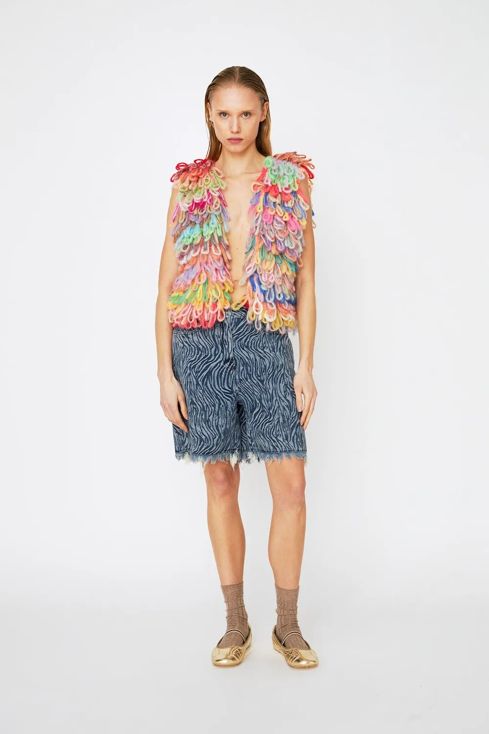 DAWNXDARE FONDA vest 900 multi deadstock