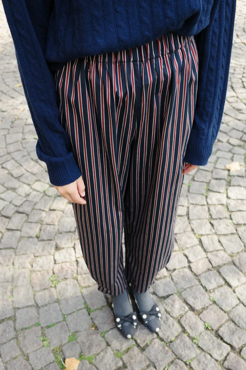 Caro Editions Coco bukser navy/bordeaux bomuld