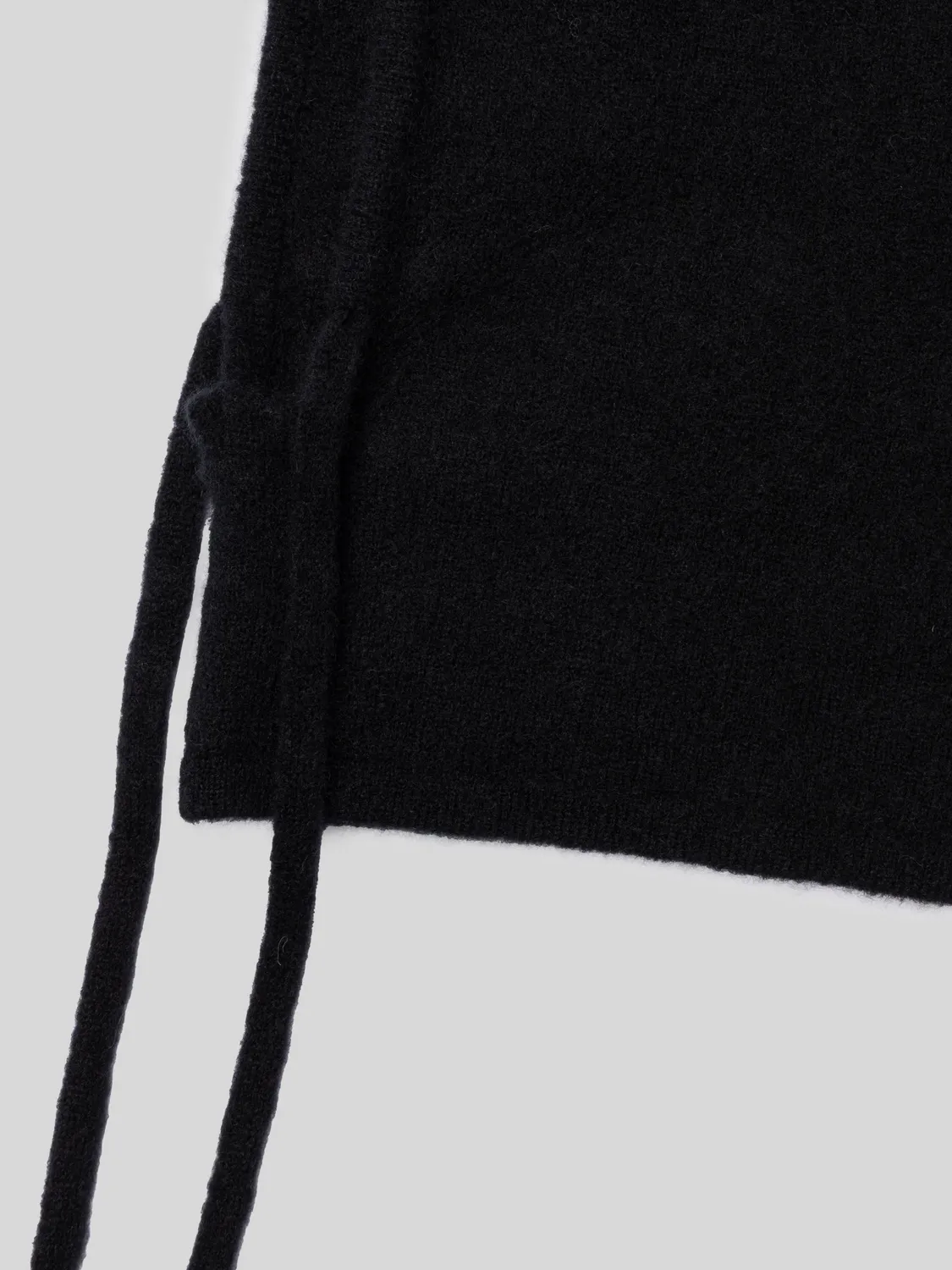 Laneus cashmere balaclava sort silke