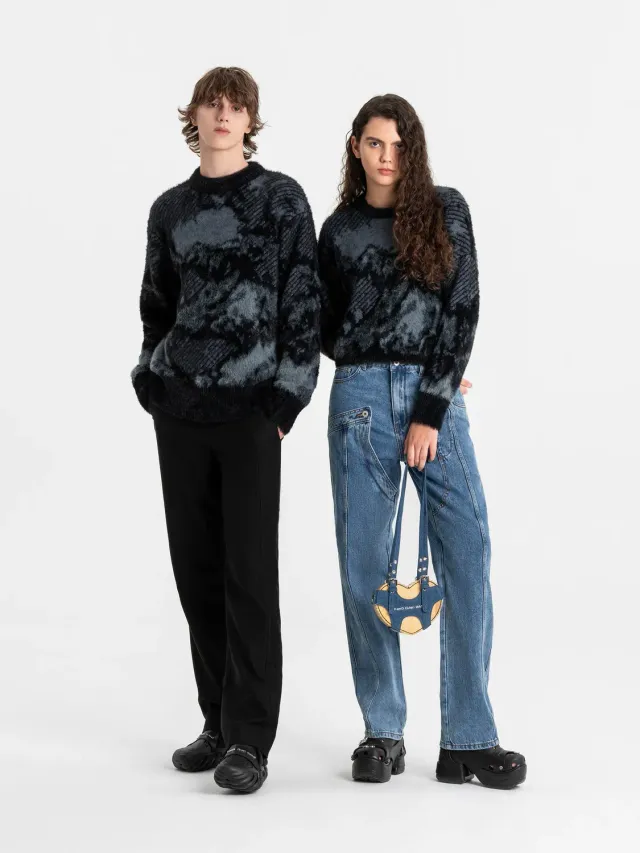 Feng Chen Wang Landscape Painting jumper strik jacquard
