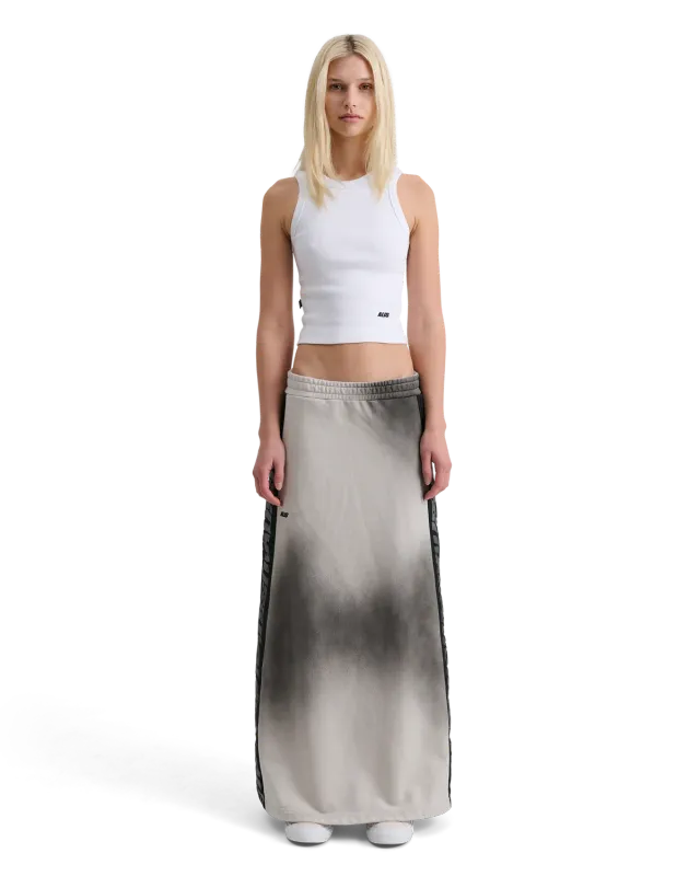 Alis Whitney Baby tanktop hvid rib cropped bomuld