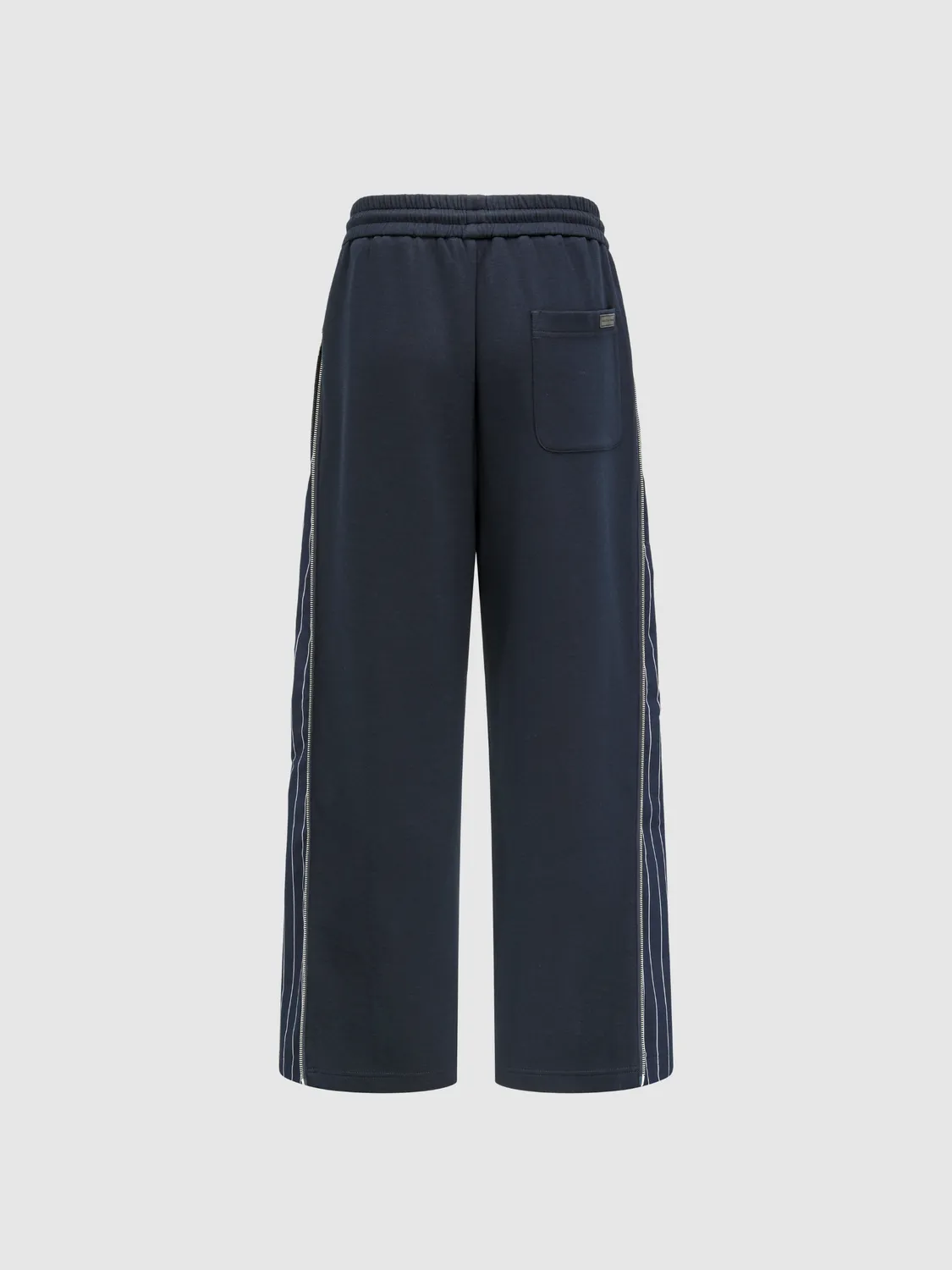 Feng Chen Wang Navy Patchwork Striped bukser XS navy