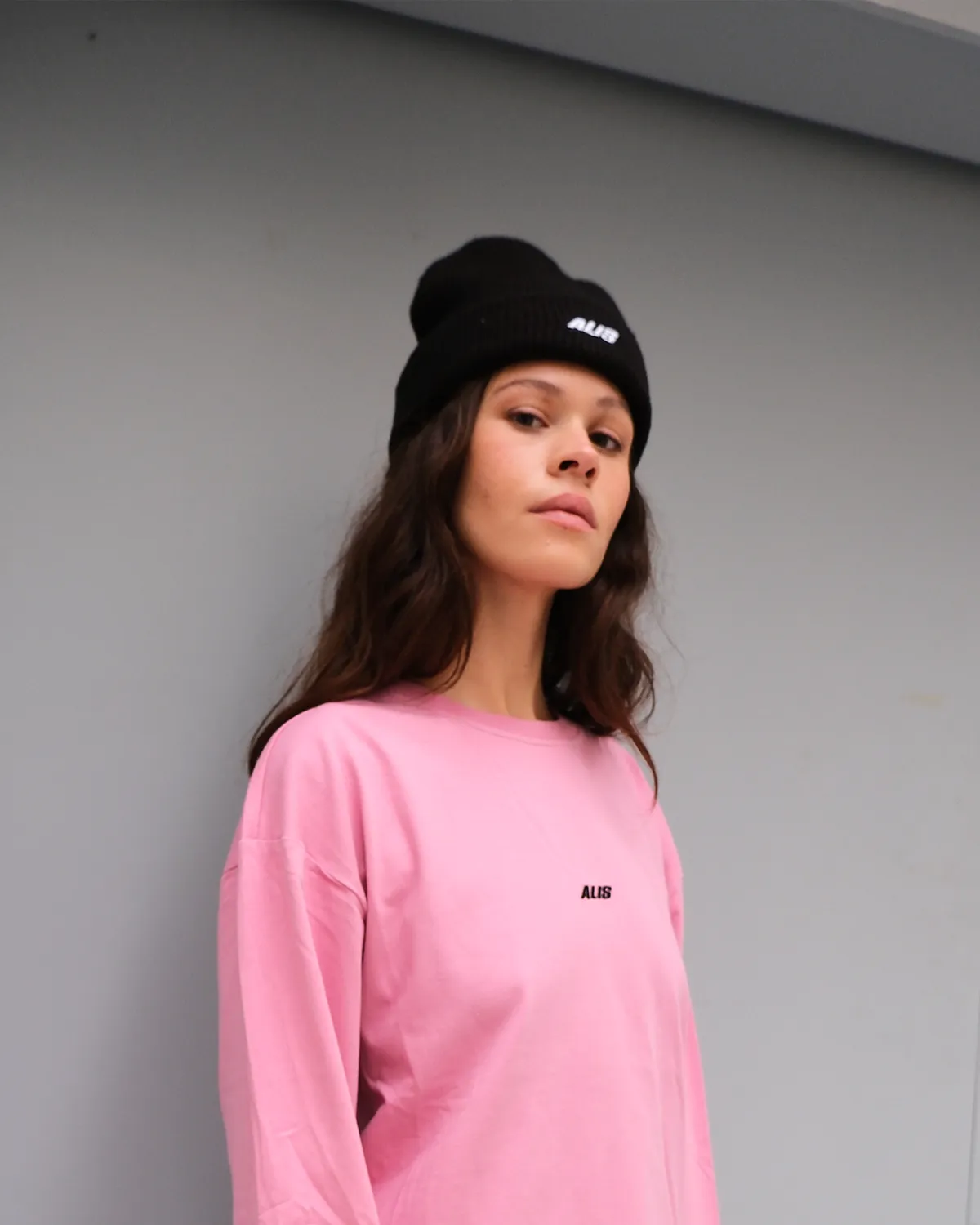 Alis Wilk hue sort uld One Size