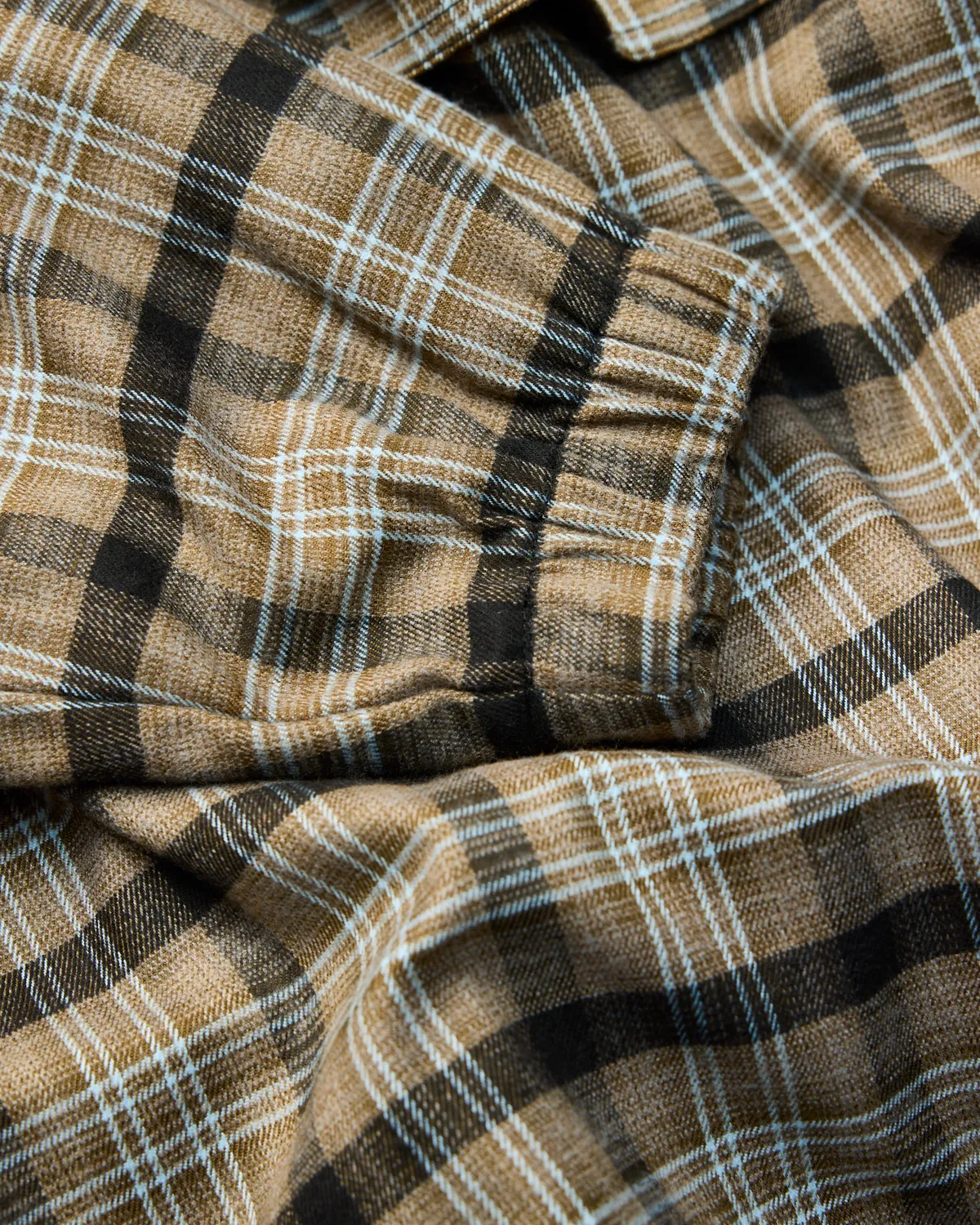 Alis Orby Hooded Jacket jakke Sand Blue Tartan oversize