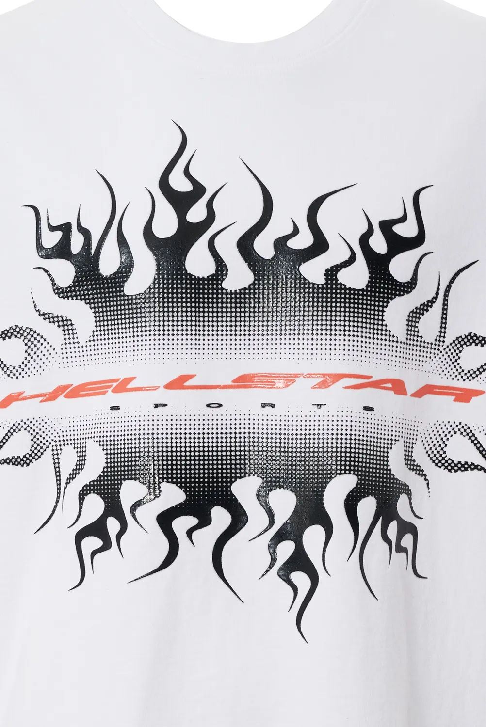 Hellstar Gradient Flame t-shirt hvid bomuld