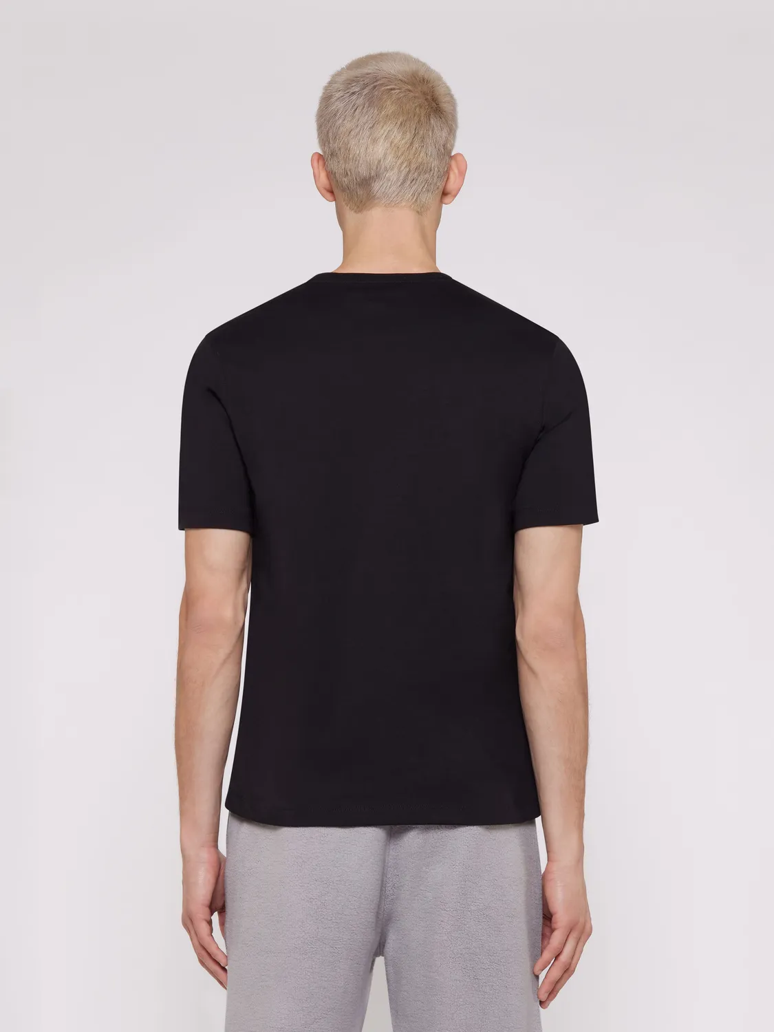 Laneus T-Shirt Ricamato t-shirt sort broderi