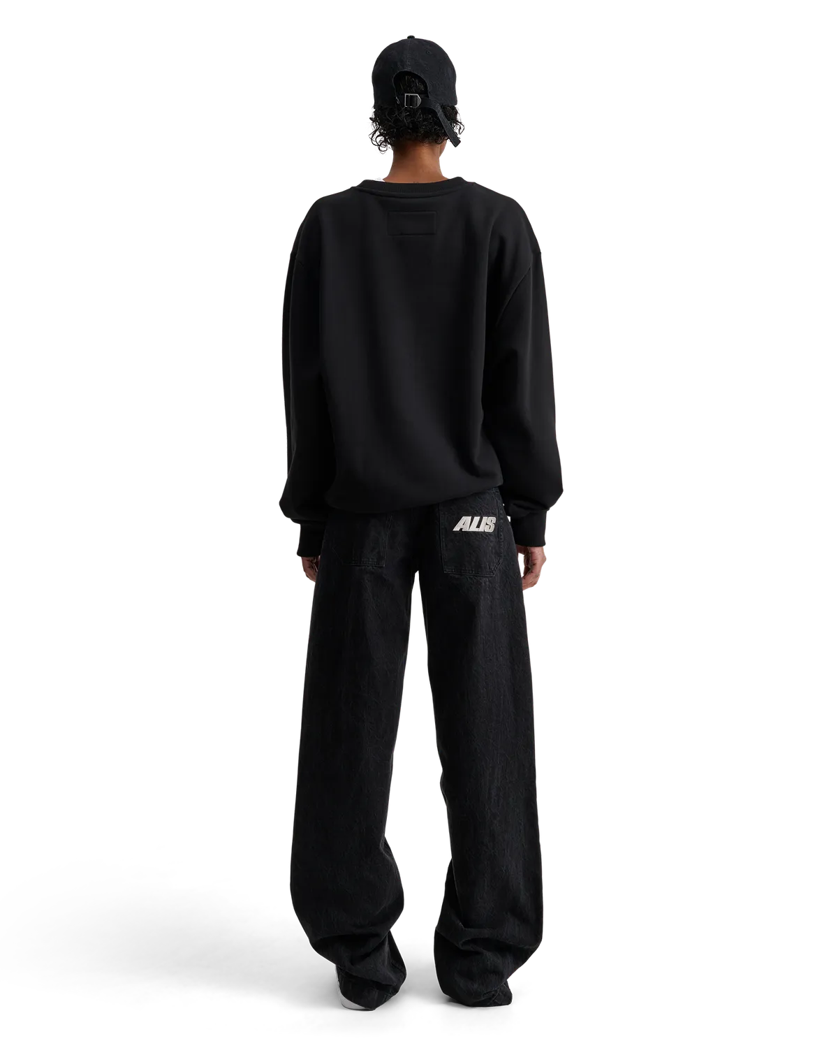 Alis Greco sweatshirt sort lotus bomuld