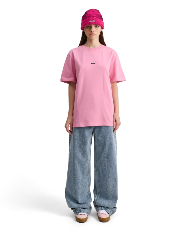 Alis Jeron cropped t-shirt lyserød bomuld