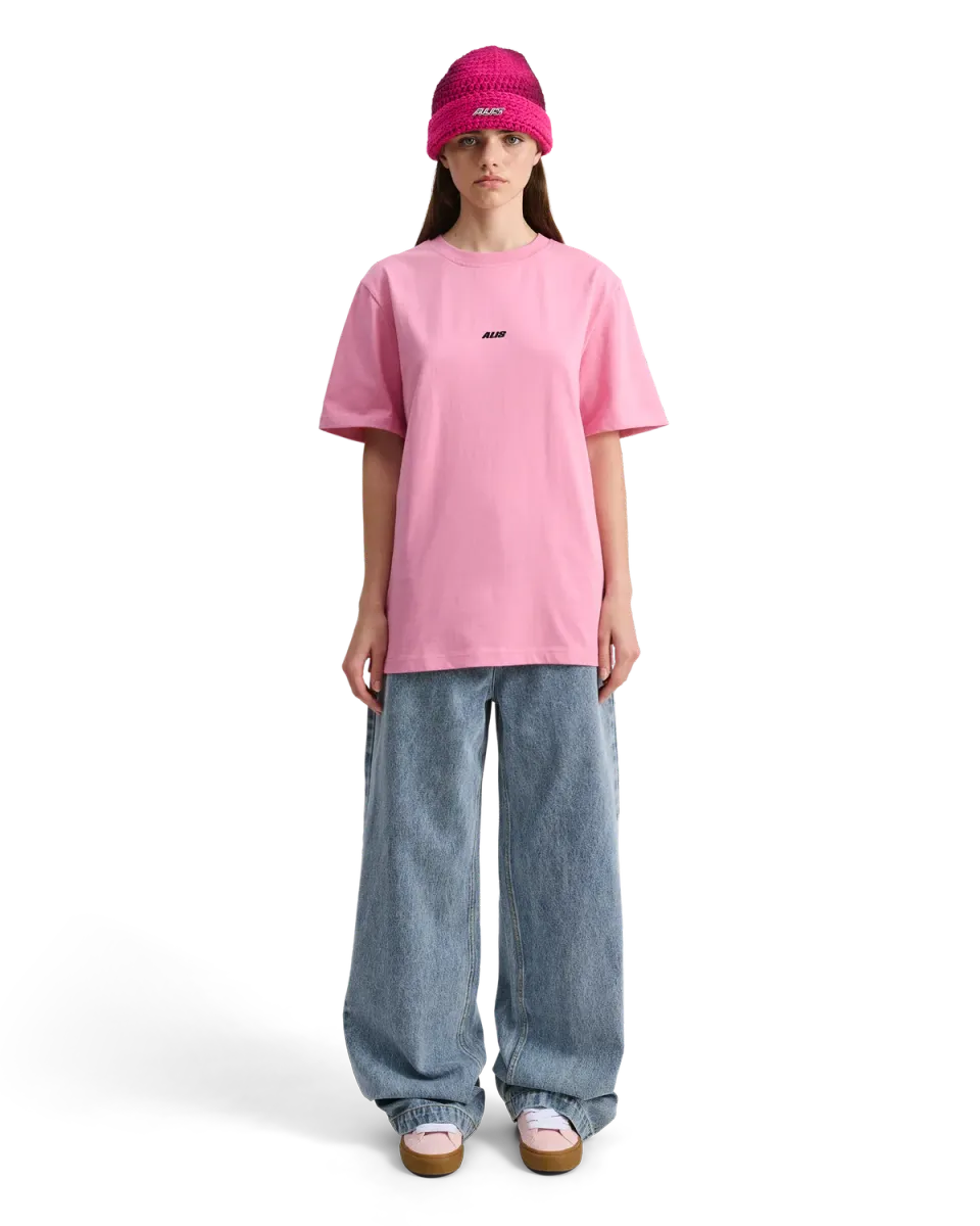 Alis Jeron cropped t-shirt lyserød bomuld