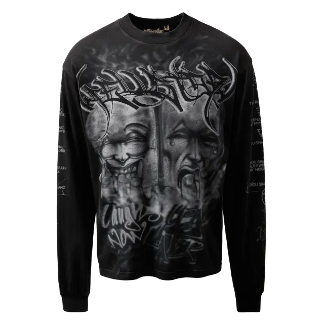 Hellstar Commandments longsleeve sort bomuld