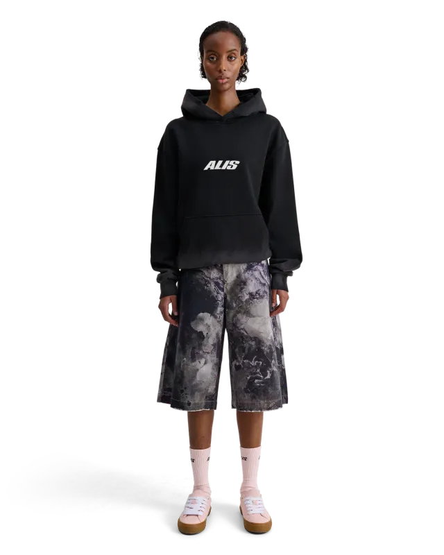 Alis Aori hoodie Faded Black oversized bomuld