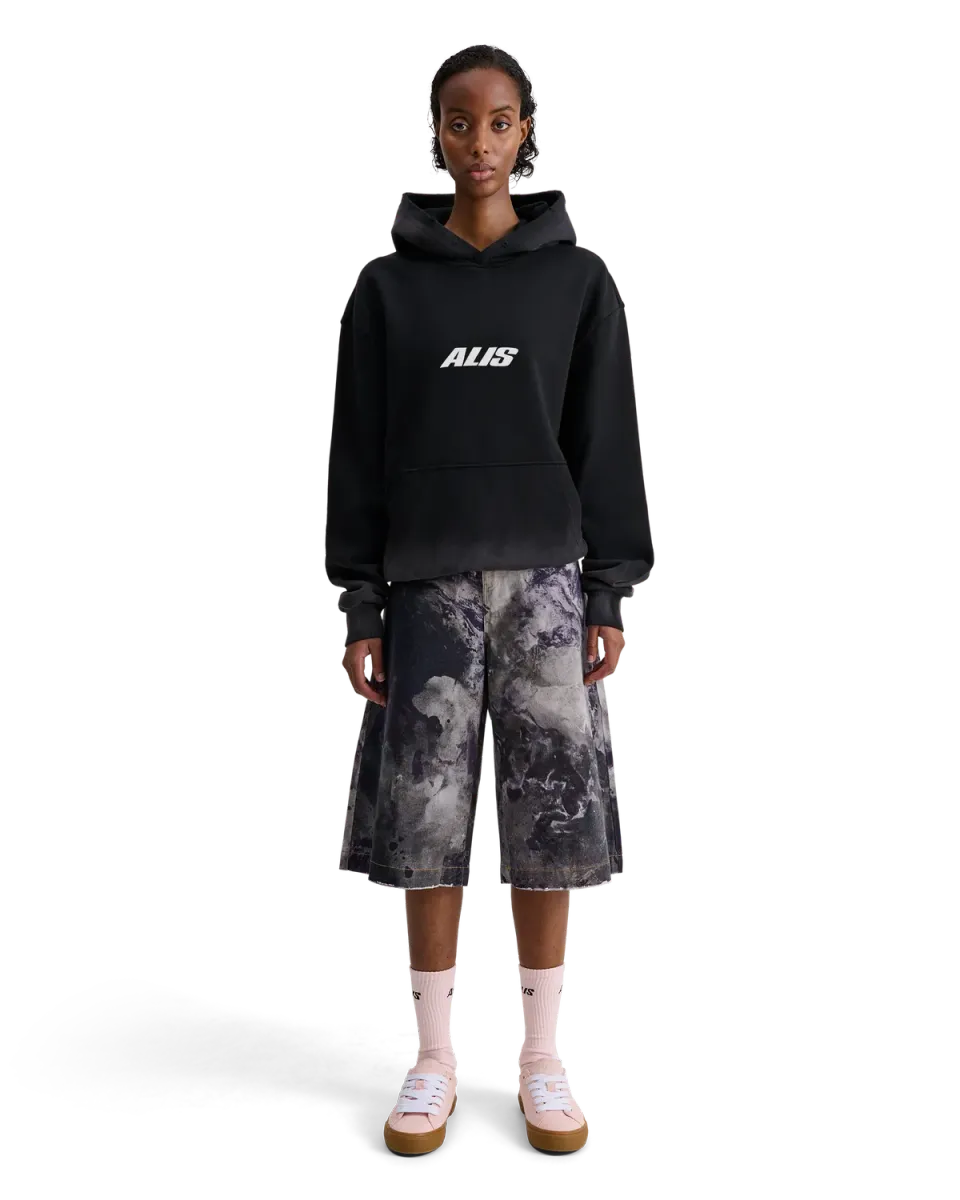 Alis Aori hoodie Faded Black oversized bomuld