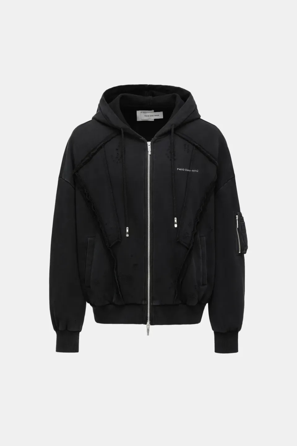 Feng Chen Wang Deconstruction Zip Hoodie hættetrøje unisex
