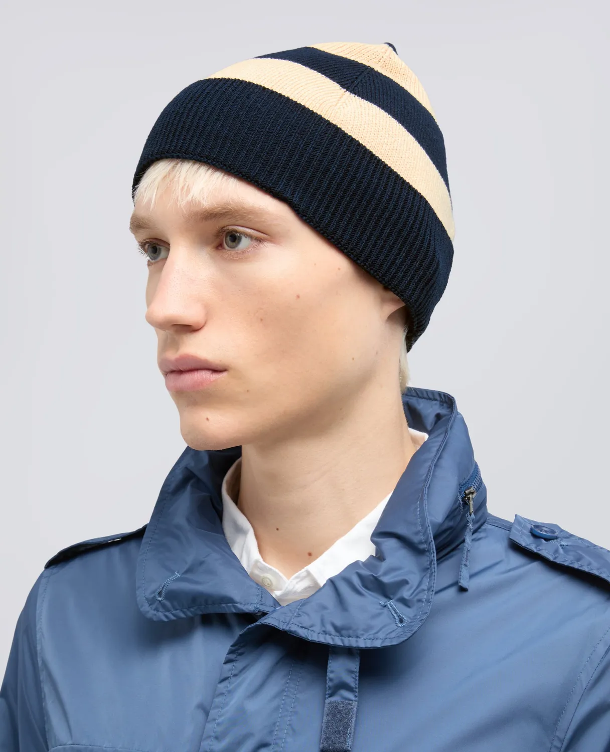 Aspesi Hat Rope Blue bomuldshat