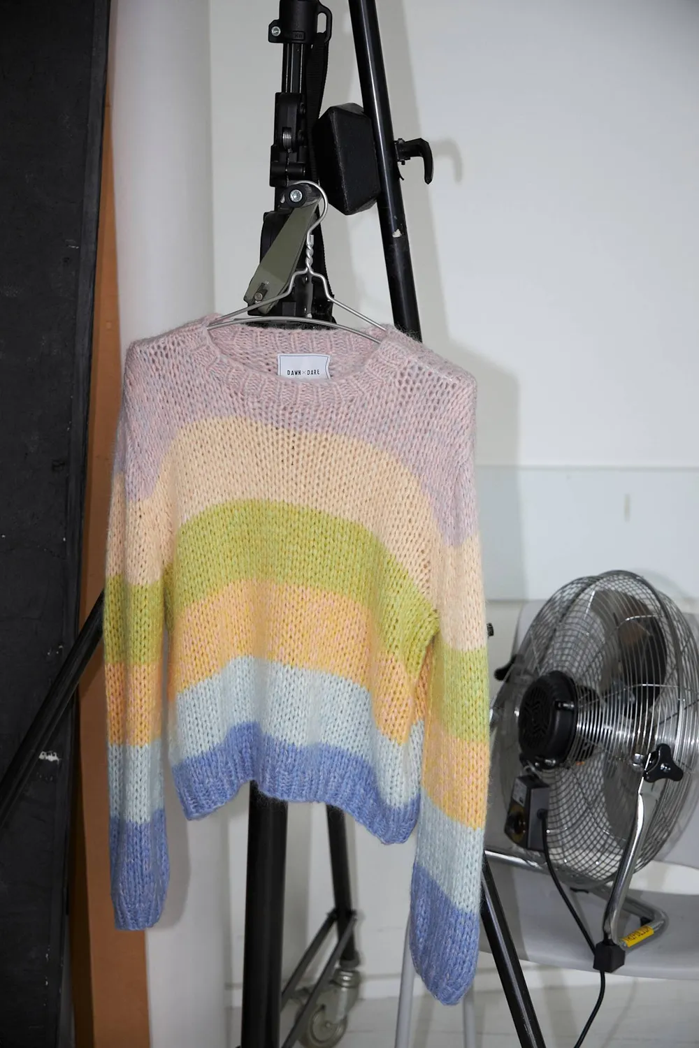 DAWNXDARE GIGI RAINBOW 542 strik pistacieblå mohair