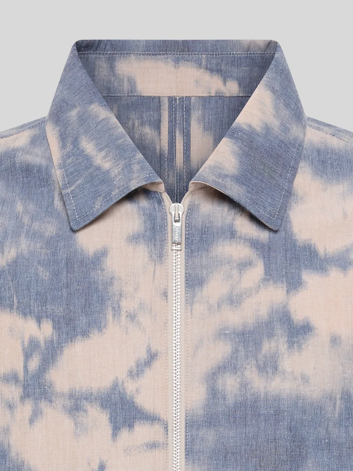 Laneus Tie Dye Zip-Up jakke blå/blå bomuld