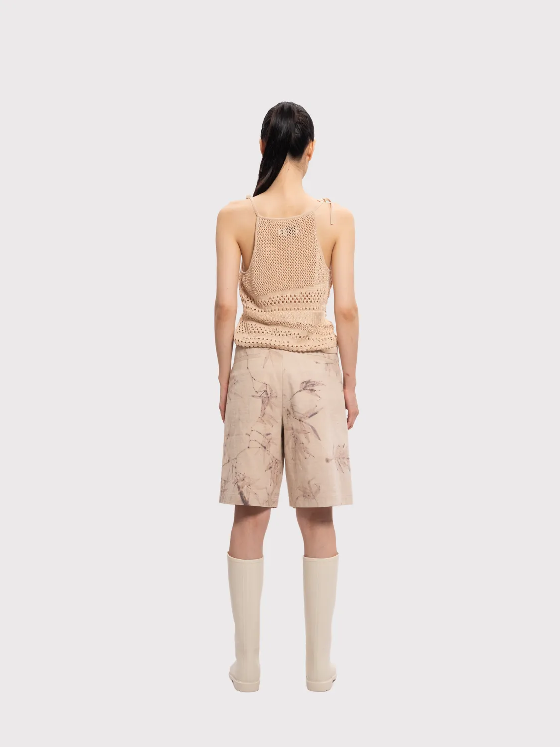 Feng Chen Wang Bamboo strikvest med bindebånd