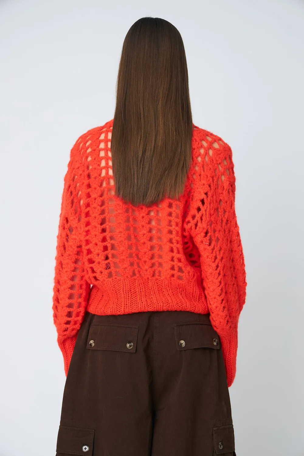 DAWNXDARE Erica Crochet pullover 335 chili mohair