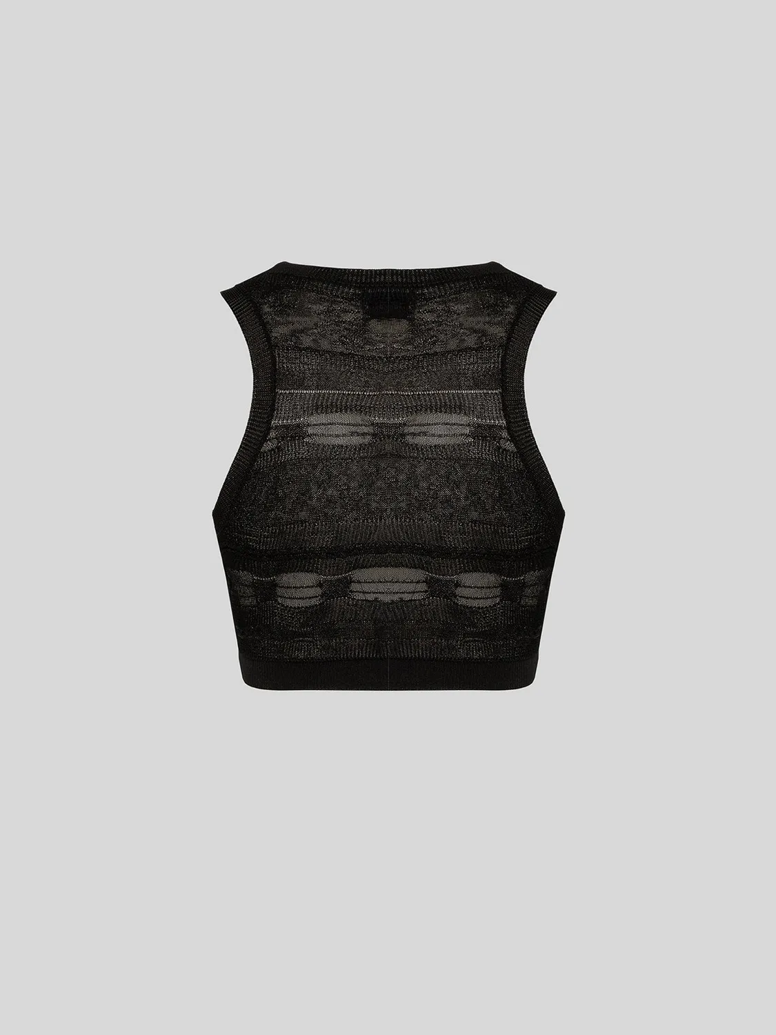 Laneus Light Jacquard Top top sort viskose