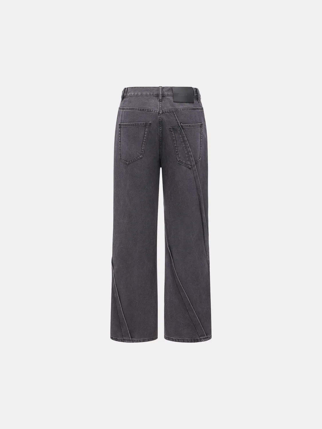 Feng Chen Wang Pleated Washed Denim Jeans vasket