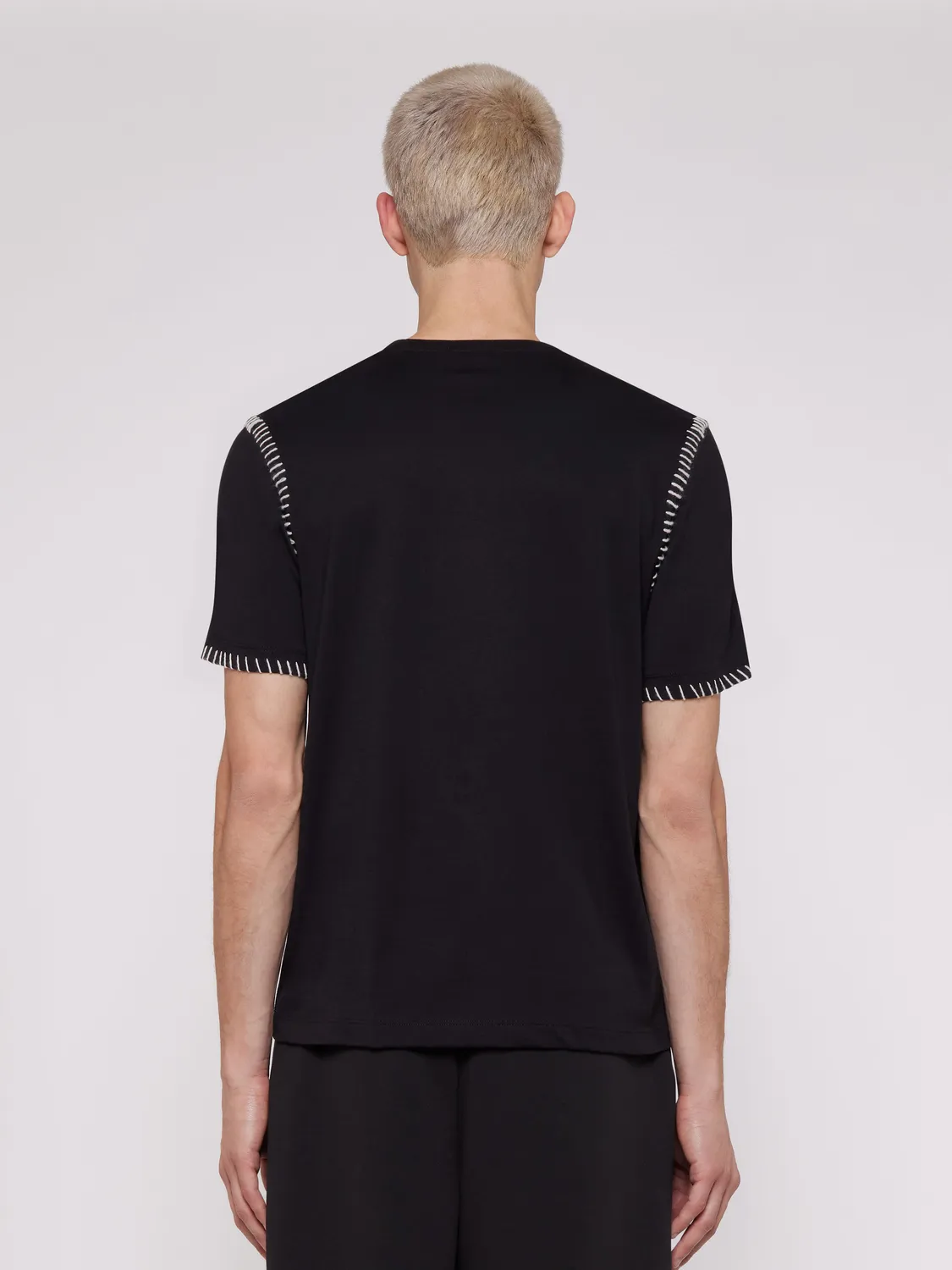 Laneus Boxy Fit T-Shirt t-shirt sort bomuld