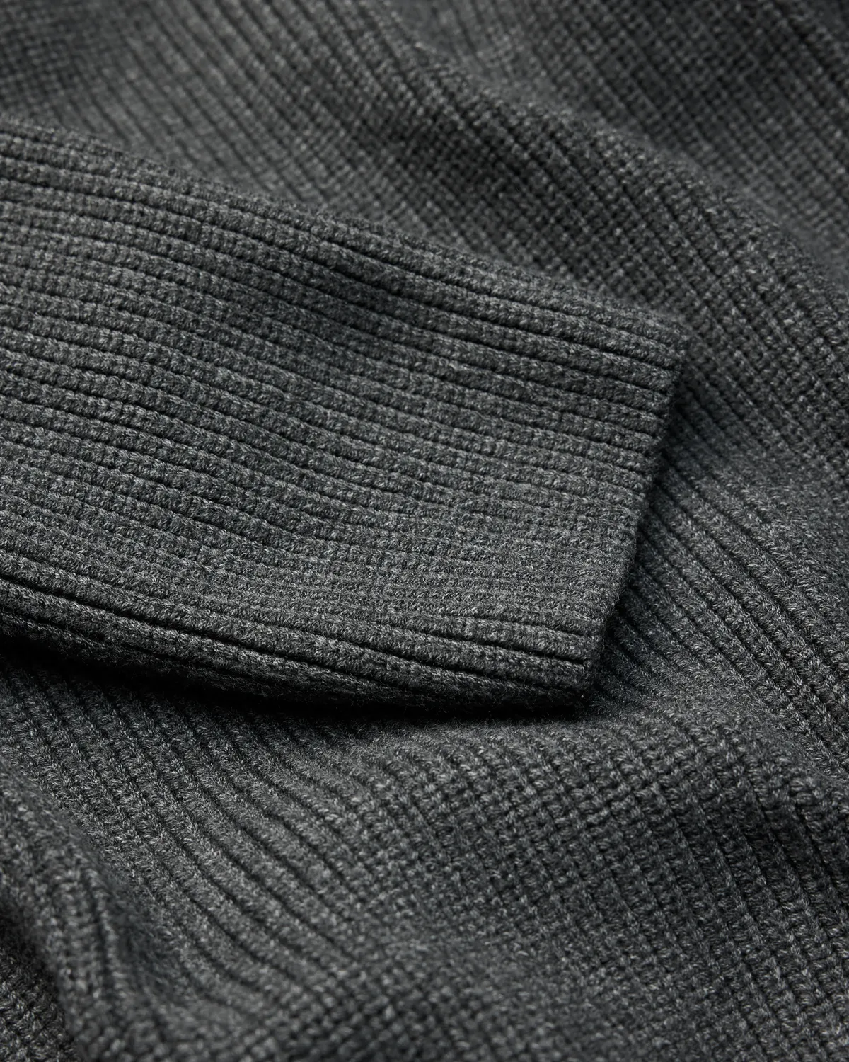 Alis Ledley Rib striktrøje Dark Grey pullover